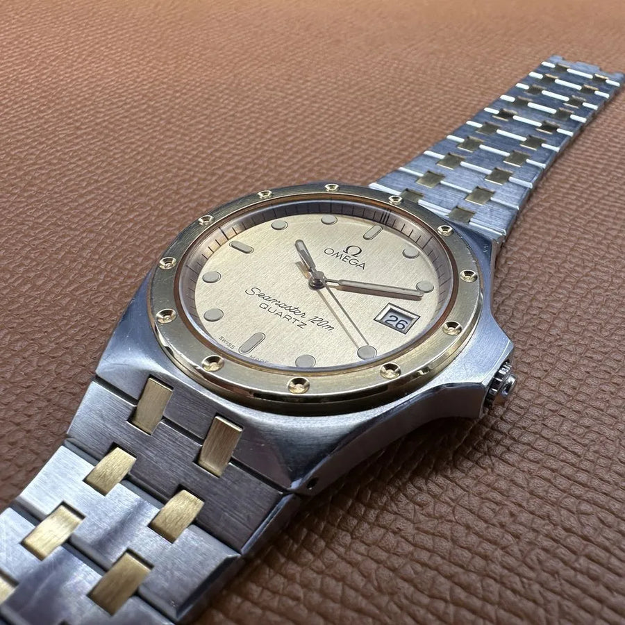 Omega Seamaster 120m "Alveoles" two tone